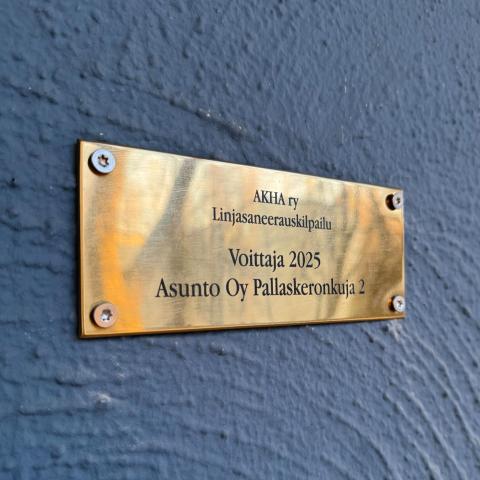 AKHA ry, Linjasaneerauskilpailun voittaja 2025